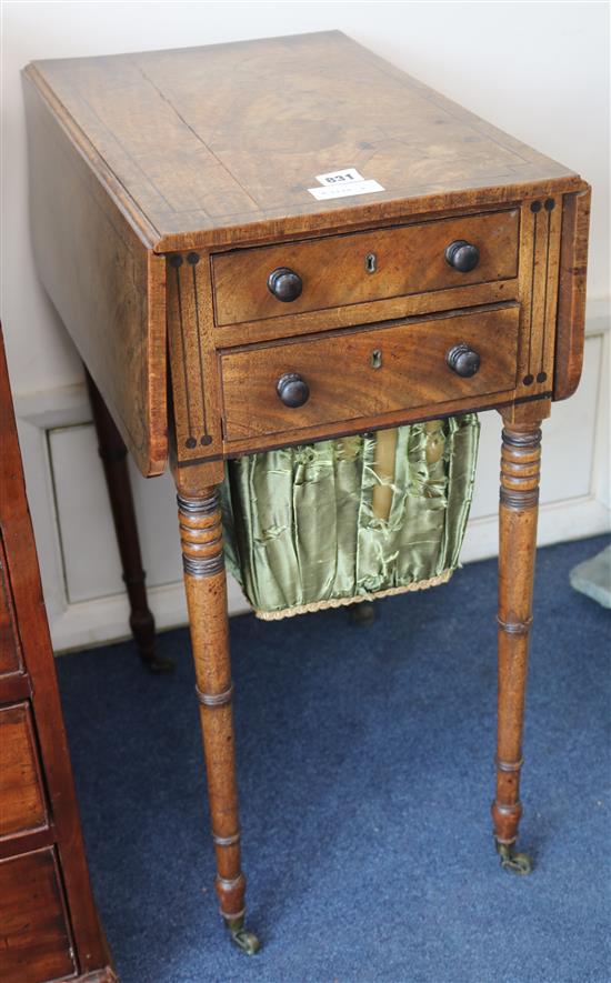 A Regency work table, H.72cm